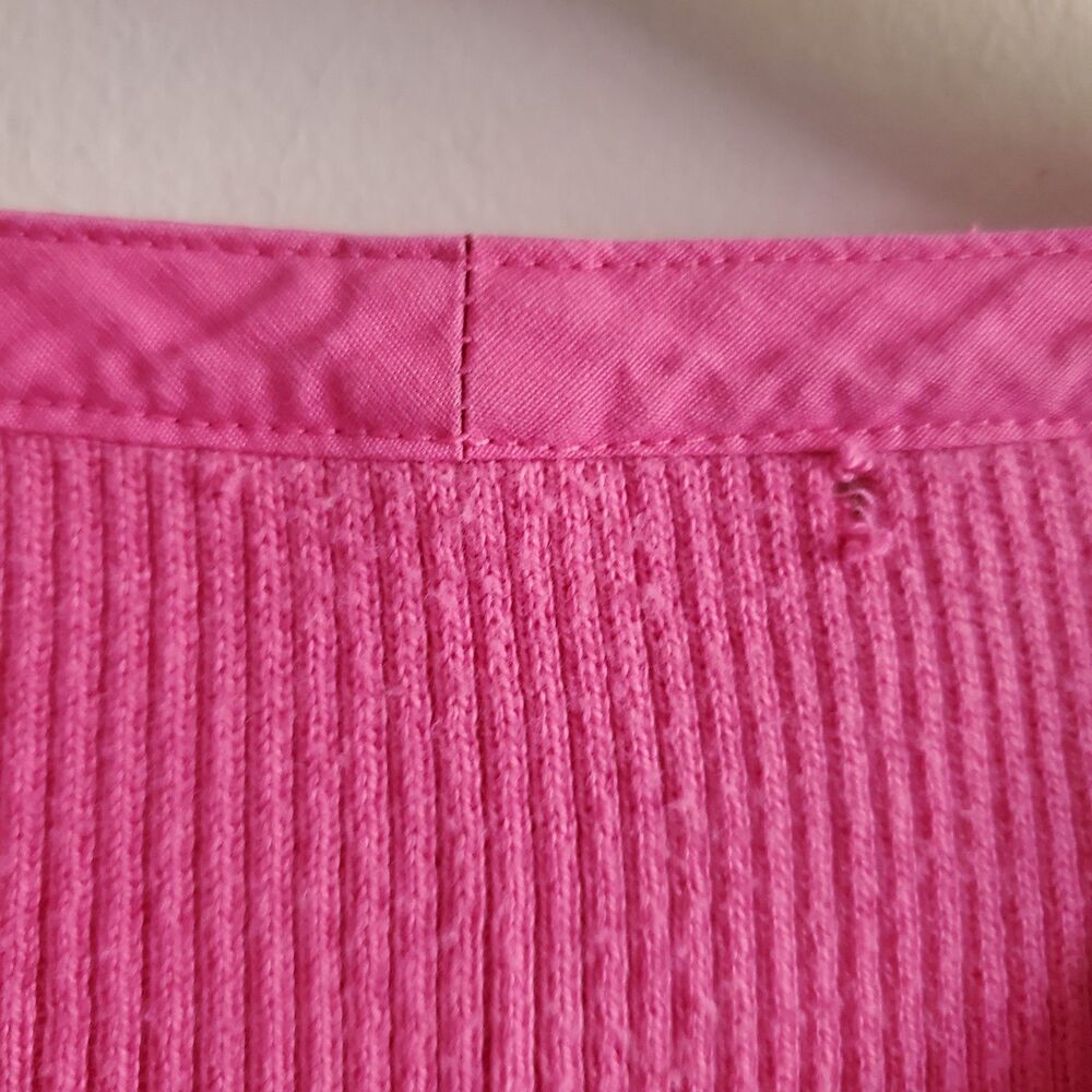 Lauren Ralph Lauren Y2k Ribbed Quarter Zip Top Racing Team Size L Preppy - Picture 10 of 11